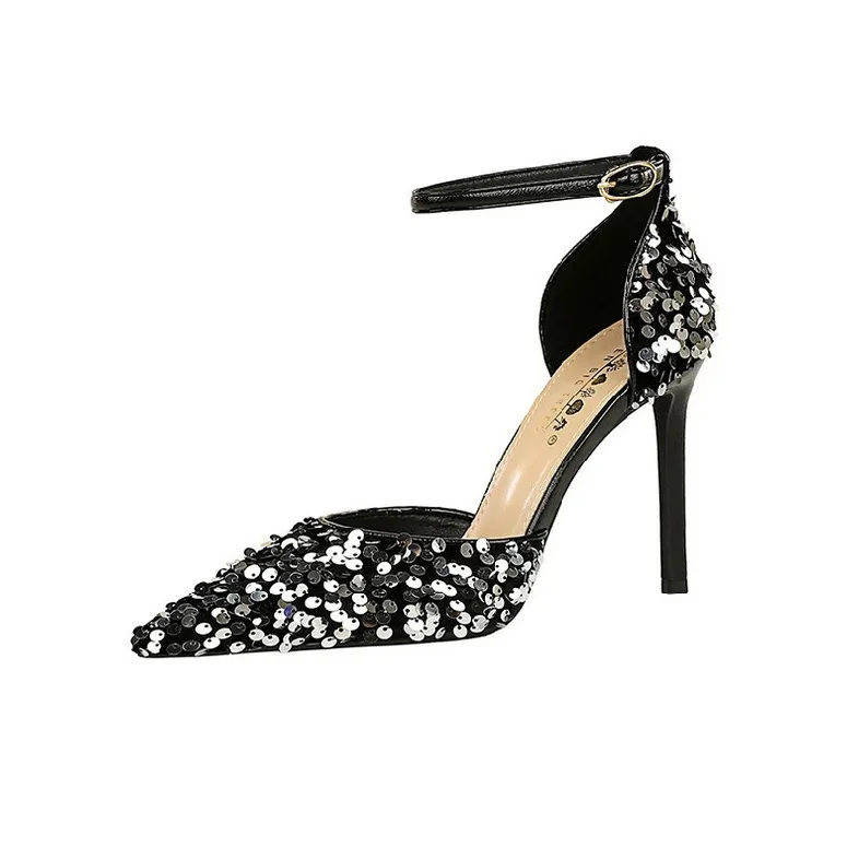 BIGTREE Slim Heel High Heels 10cm Women's-0