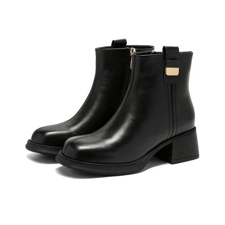 Satchi Ankle Boots Women's Black/Brown-1