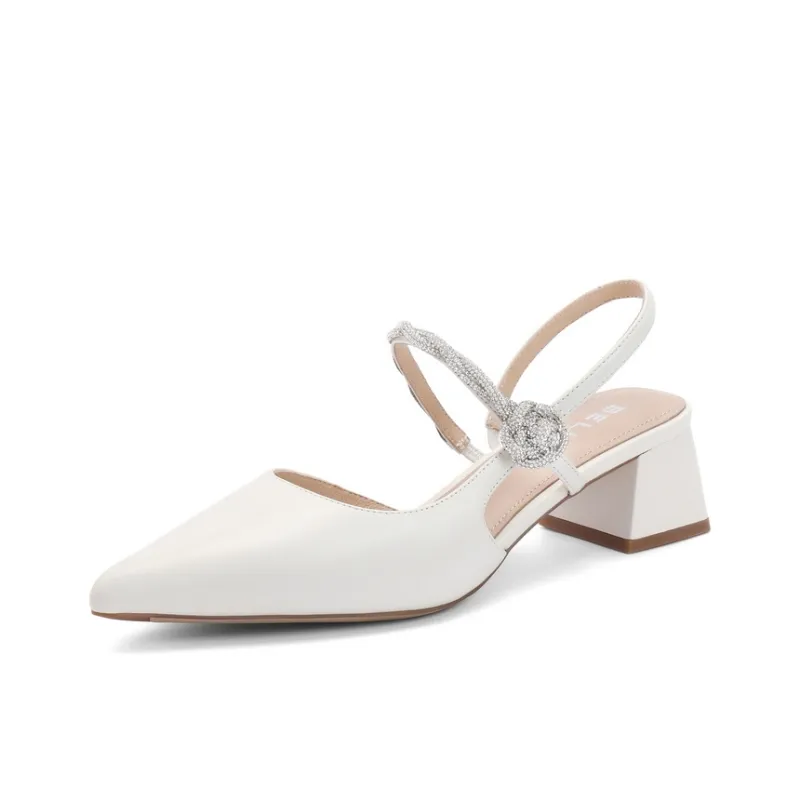 BELLE Block Heel High Heels 4.5cm Women's-9