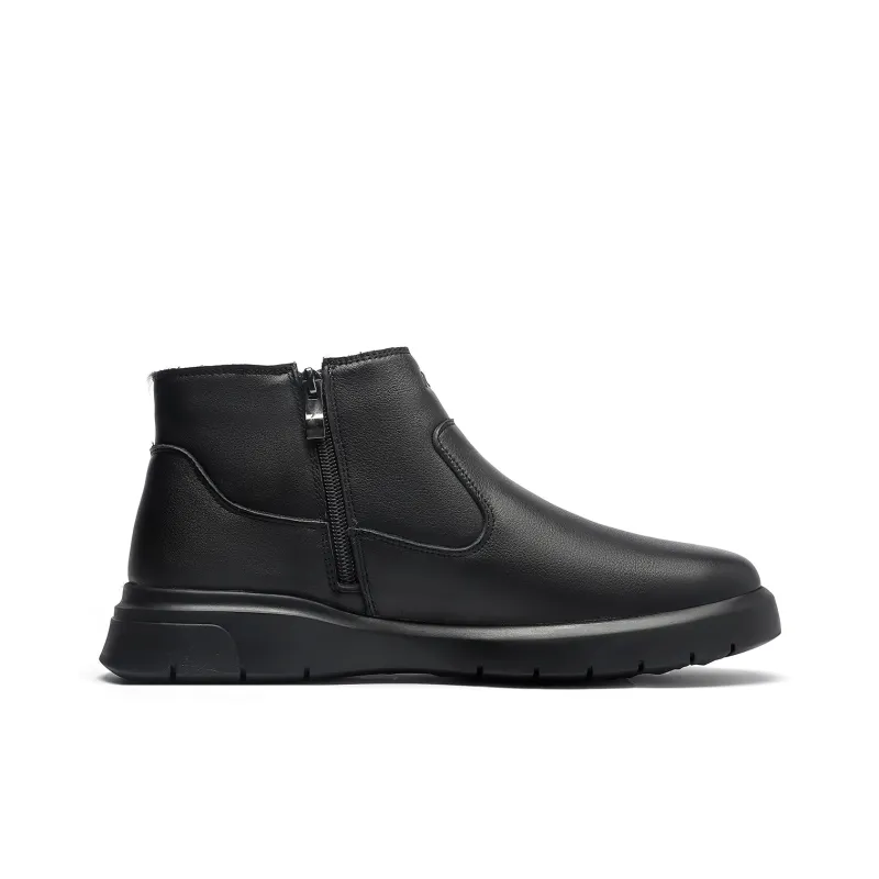 Mulinsen Cotton Boots Ankle Boots Approx. 4.5CM Men's Black-3