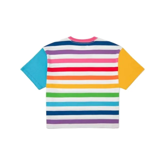 Vans TEE SS T-Shirt Unisex White Yellow/Blue-1