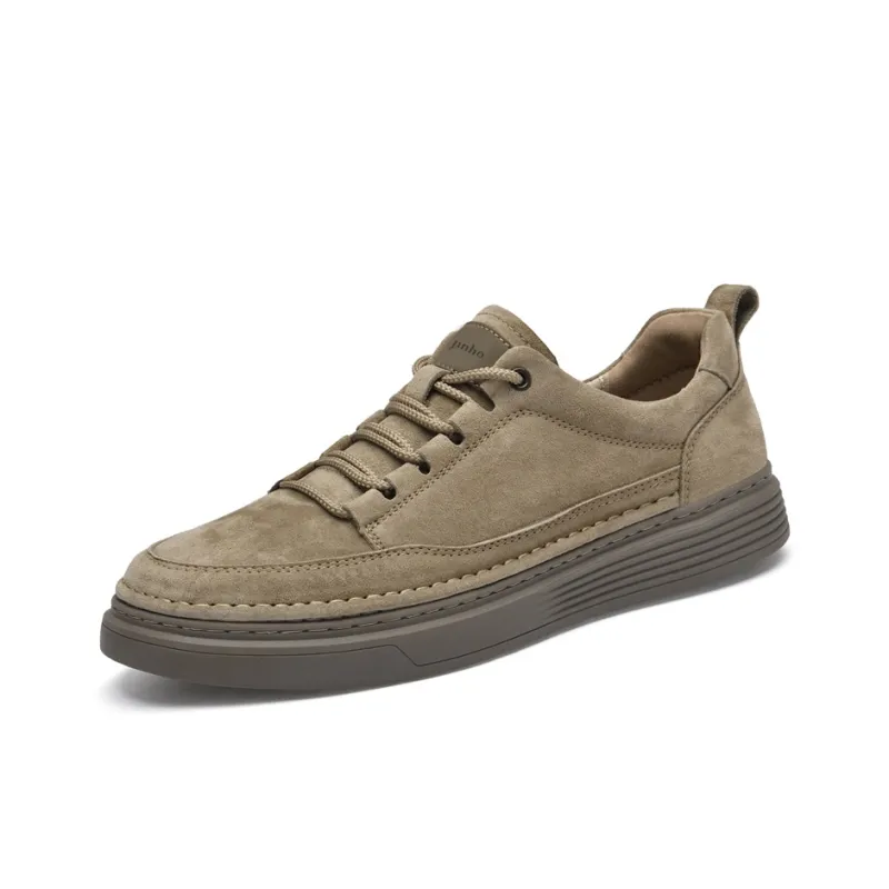 Jinho Skateboard Shoes Men Low Top Brown/Khaki-1