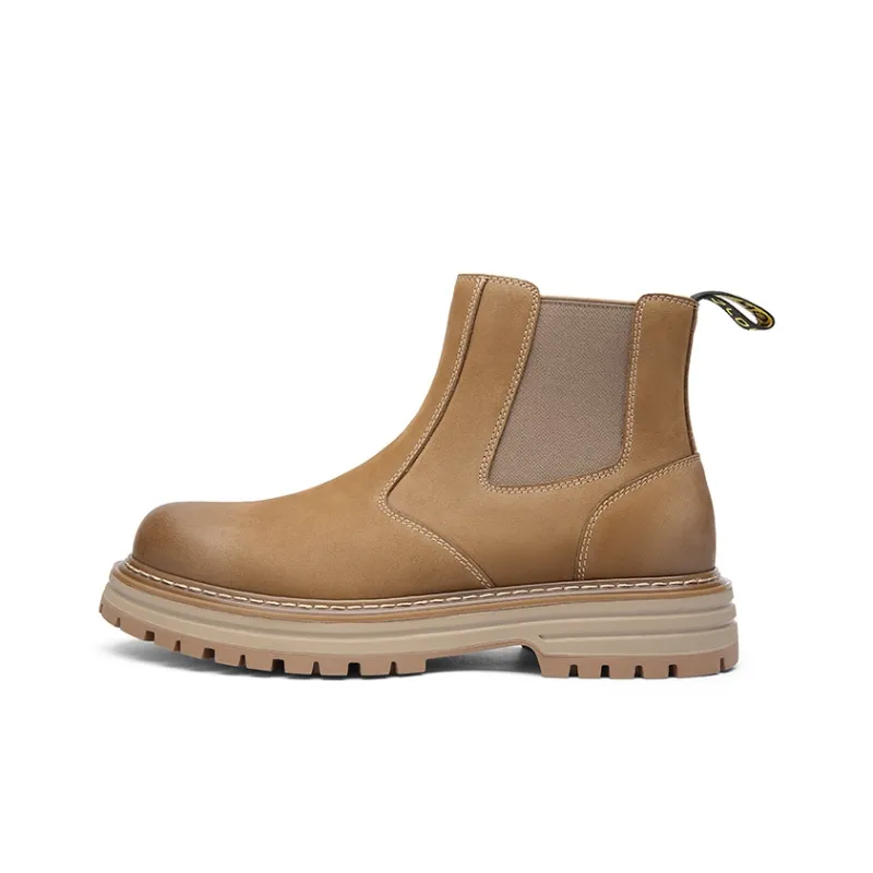 GOLDLION Ankle Boots Men Black/Brown-5