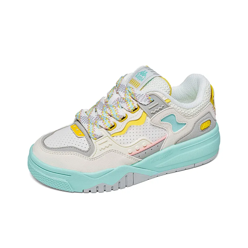 Kappa Anti Slip Wear Resistant Low Top Skateboard Shoes Women's Blue White-2