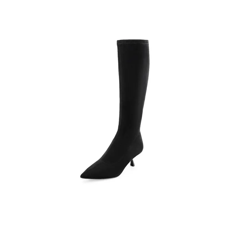 D FUSE SCANDINAVIA Knee high Boots 5.5cm Women's Black-1