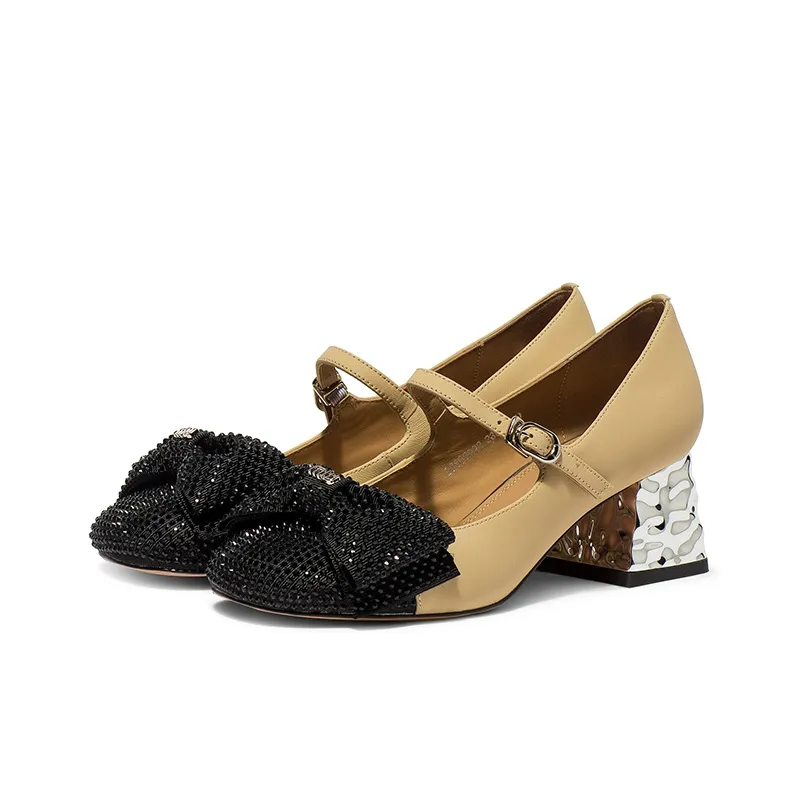 Coup De Foudre Chunky Heel High Heels 5cm Women's-1