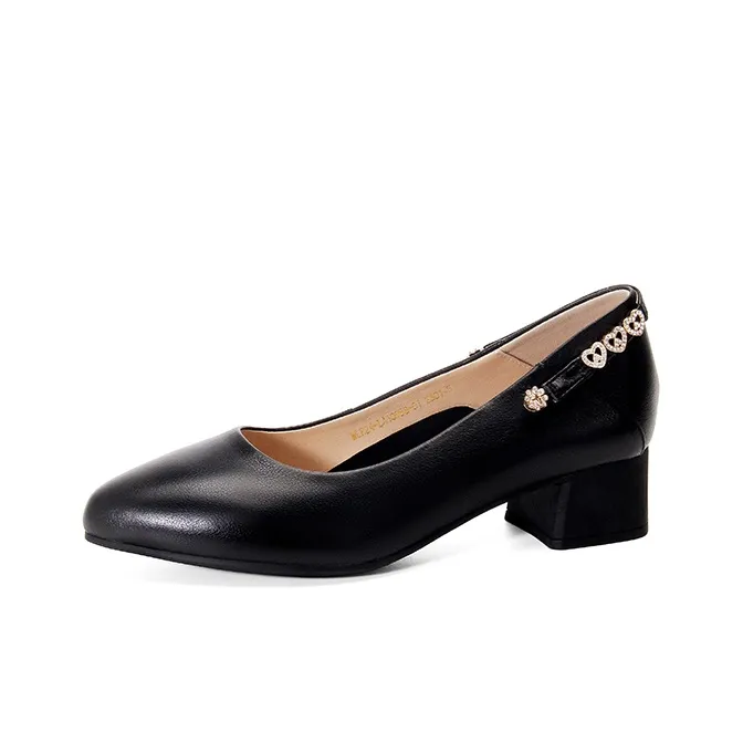LESELE High Heels Women's Black/Beige-1