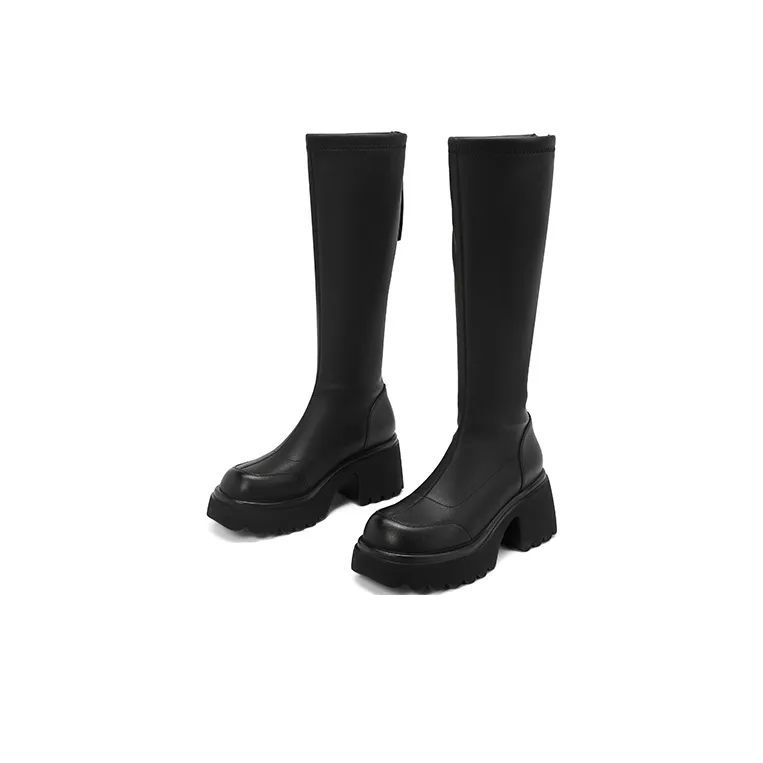 ELLE Knee high Boots 7cm Women's-1