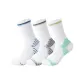 [3 Pack]White Gray+White Blue+White Green