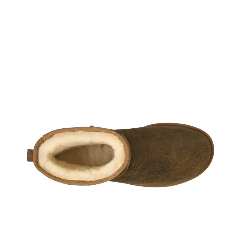 UGG Classic Mini Bomber Fleece Lined Brown-4
