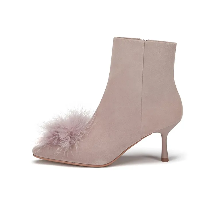 73Hours Plush Party Ankle Boots Women's-6