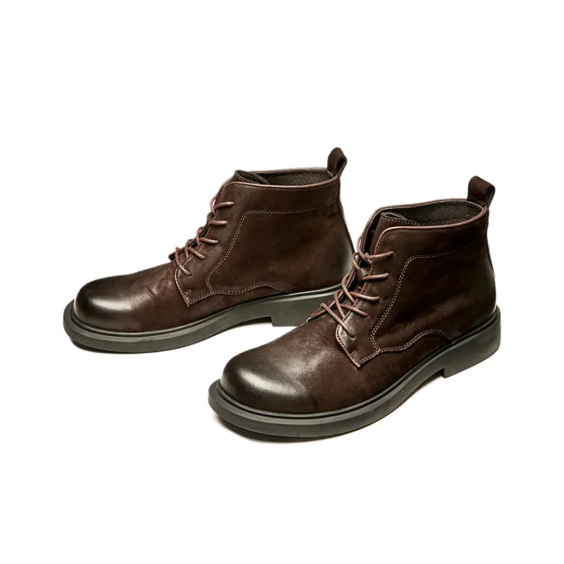 Brounvanm Ankle Boots 3cm Men's Brown-4