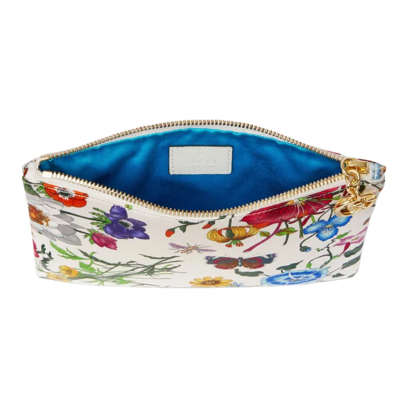 GUCCI GG Marmont Silk Clutch Women's Multicolor-4