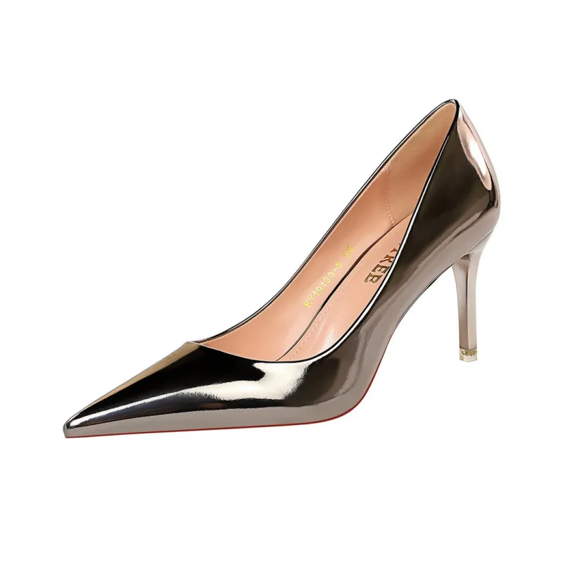 QITUMAUL Slim Heel High Heels Women's-2