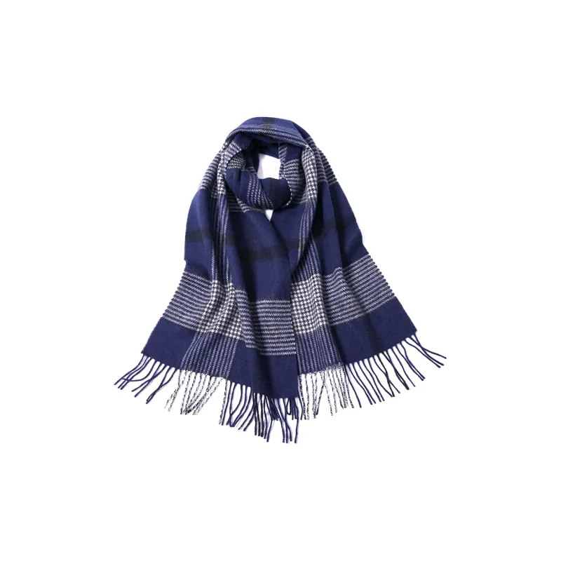 Red Bean Wool Knit Scarves Men's-16