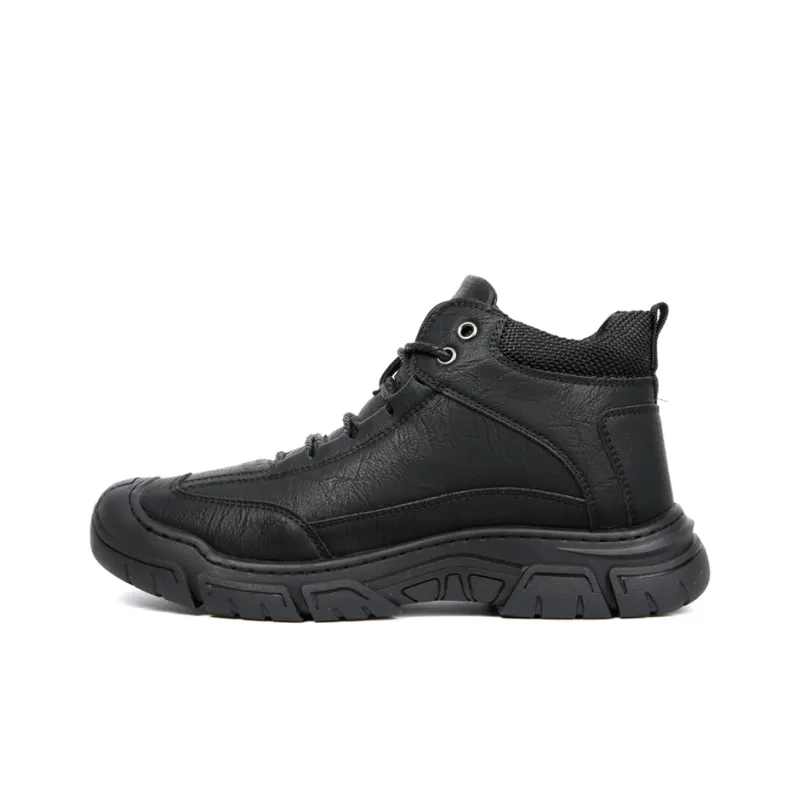 Wit Ankle Boots Men Black-0