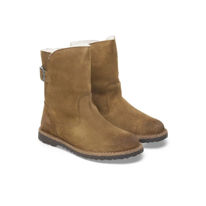 Birkenstock Uppsala Shearling Ankle Boots Women's Tea Brown Narrow Fit-2