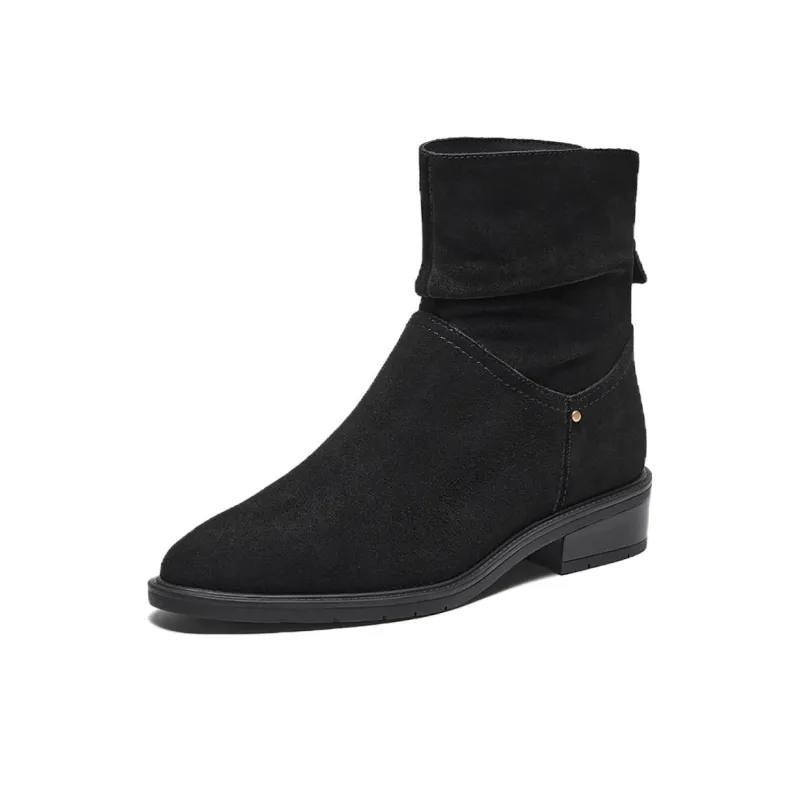 BATA Ankle Boots Women's Black/Apricot/Brown-1
