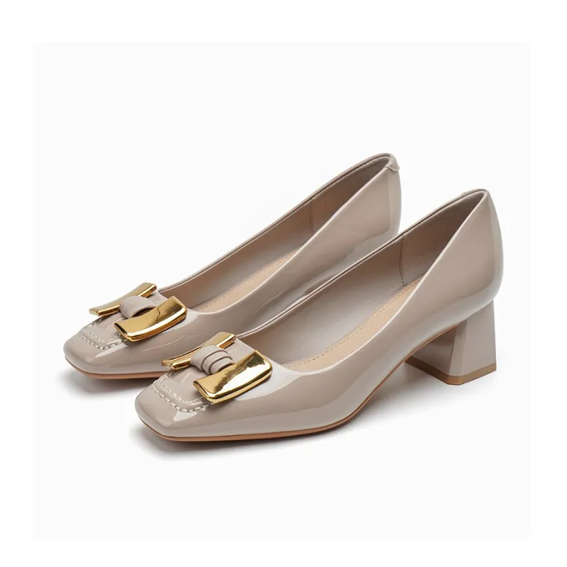 Zubumei Chunky Heel High Heels 5cm Women's-13