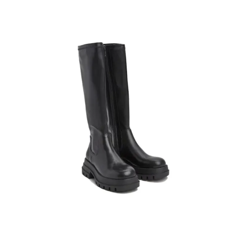 URBAN REVIVO Knee-high Boots Women's Jet Black-1