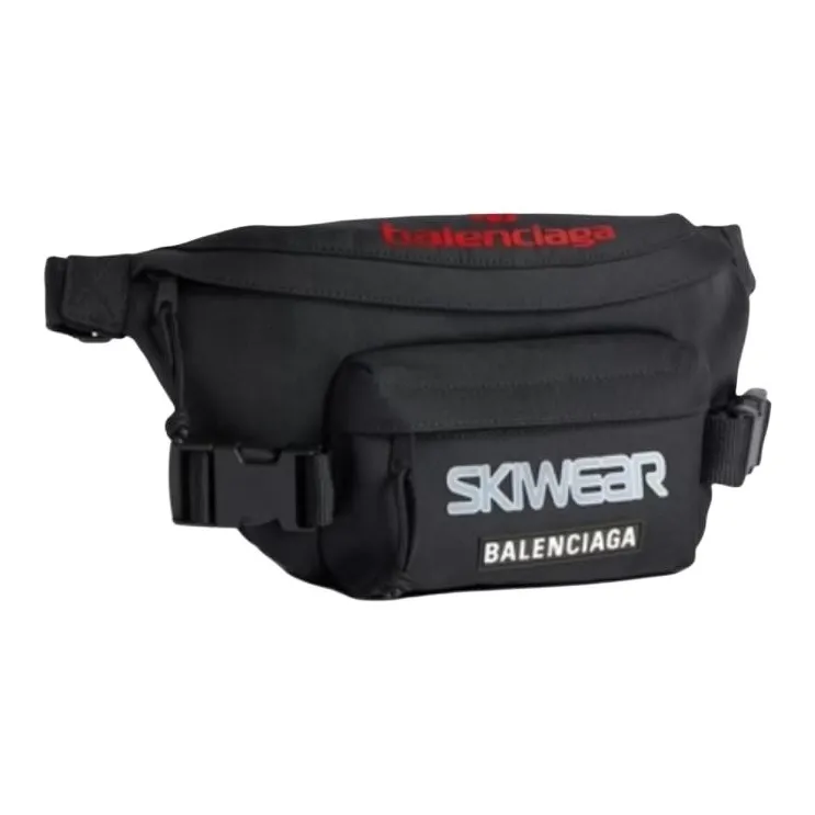 Balenciaga Fabric Fanny Pack Men's Black-1