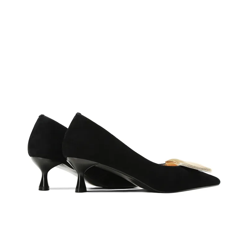 BOSSSUNWEN Slim Heel High Heels 5cm Women's Black-2