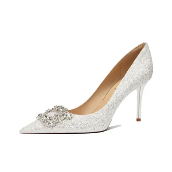 Zubumei Slim Heel High Heels Women's Champagne