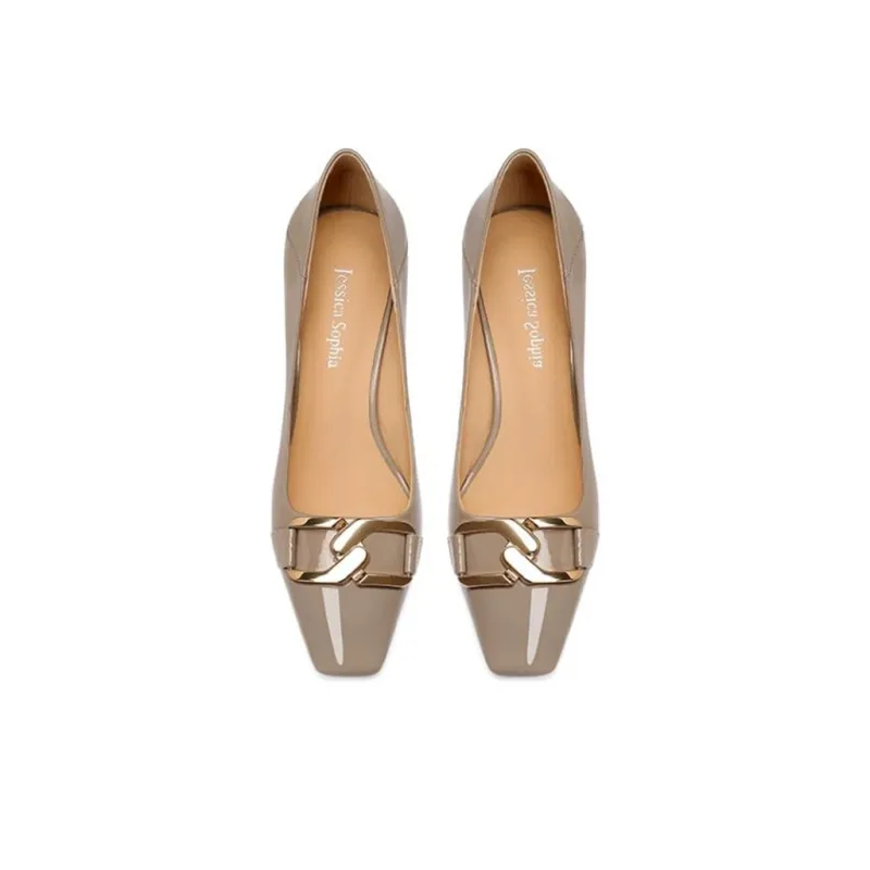 JESSICA SOPHIA Chunky Heel High Heels 5cm Women's-3