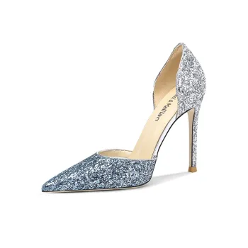 Lily Wei Romantic Galaxy Slim Heel High Heels 10cm Women's Blue