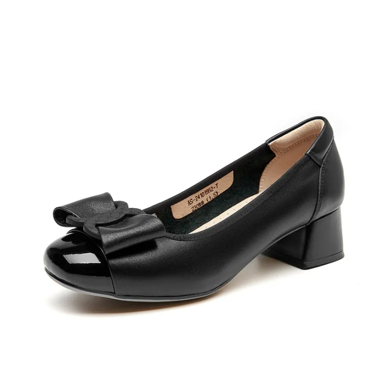 DG Chunky Heel High Heels 4cm Women's-0