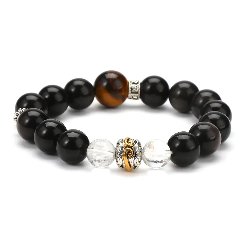 Tanner Obsidian Jade Bracelets Unisex-0