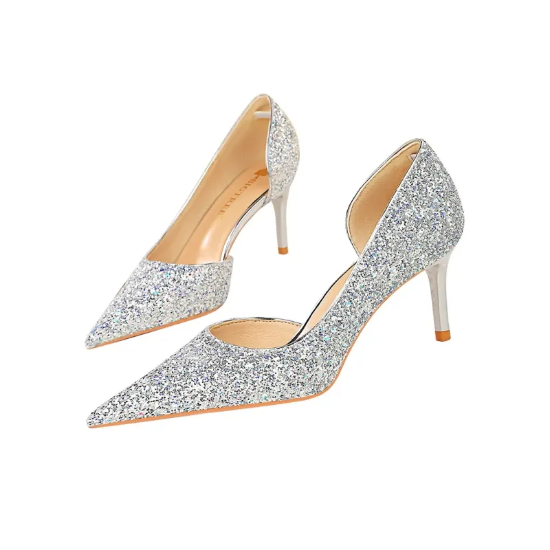 QITUMAUL Slim Heel High Heels 10.5cm Women's-11