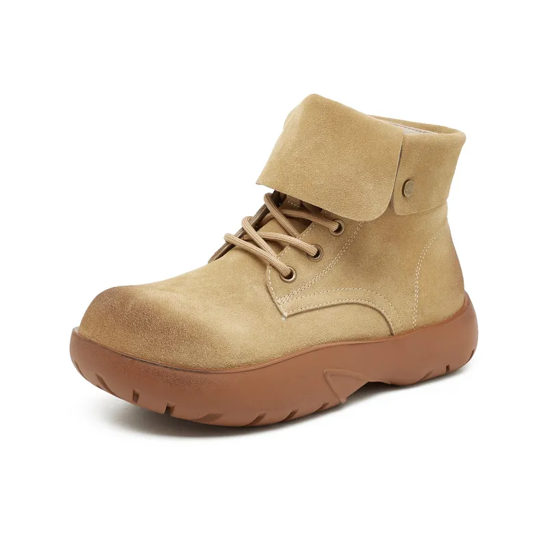 OULISASI Ankle Boots Women's Ecru/Khaki/Apricot/Purple/Army Green/Burgundy-11