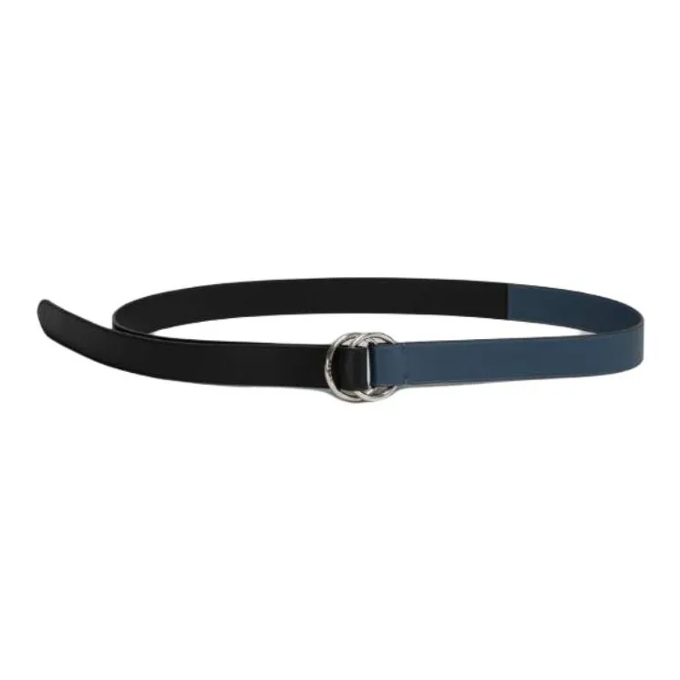 MARNI Calfskin Brass Leather Belts Men's Blue --0