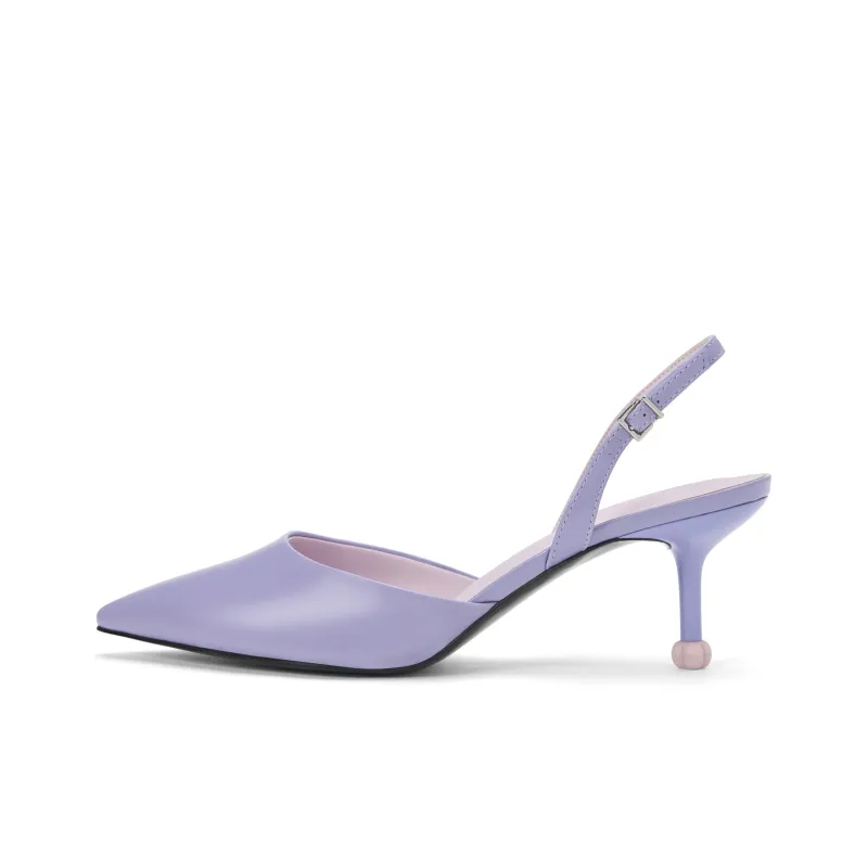 CHARLES&KEITH High Heels Women's White/Purple, Purple/Black-3