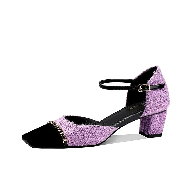 PRETY PEKI Block Heel High Heels 4.5cm Women's-1