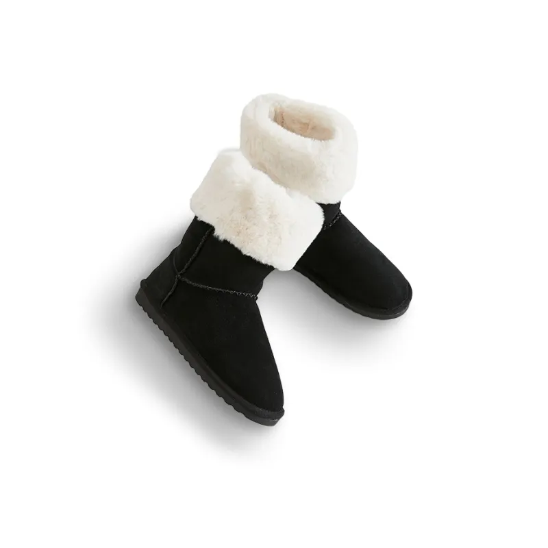BESTFEEL Short Mid Calf Snow Boots Women's-2