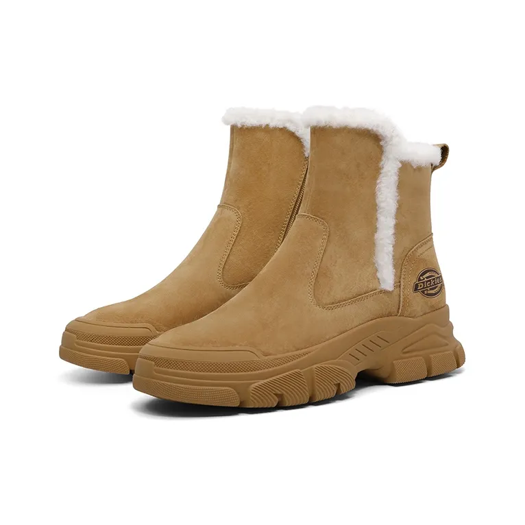 Dickies Warm Crew Snow Boots Women's Yellow Brown-4