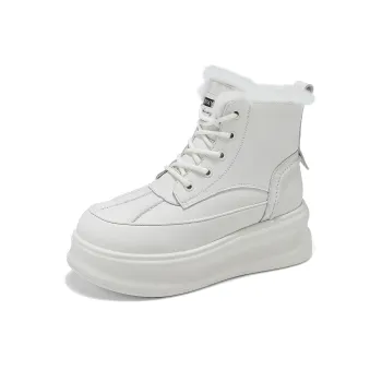 BAIJIHONG Thermal Height Increase Short Snow Boots Women's