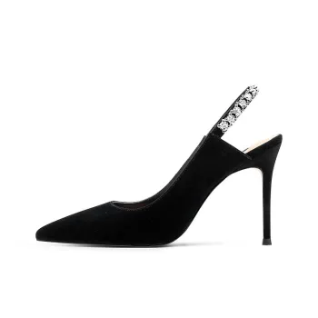 JOOC Slim Heel High Heels 7cm Women's Black