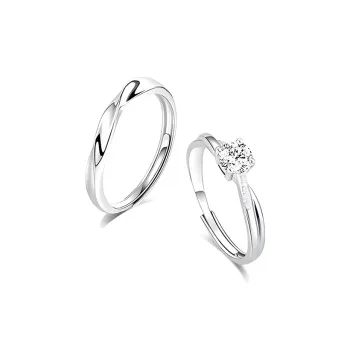 KING TAI SANG 999 Fine Silver Rings Unisex