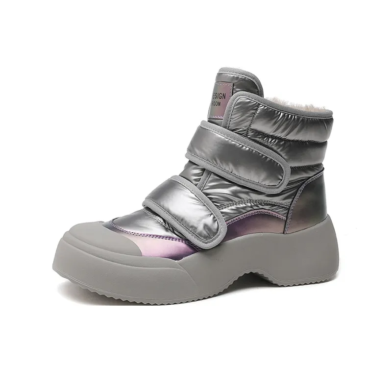 Devanro Warm Height Increasing Wear-Resistant Slip-Resistant Short Snow Boots Women's-7