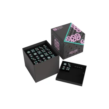 WohStudios Melamine Mystery Group Mahjong 40# Large Size Mahjong Tiles Hand Rubbing Board Games