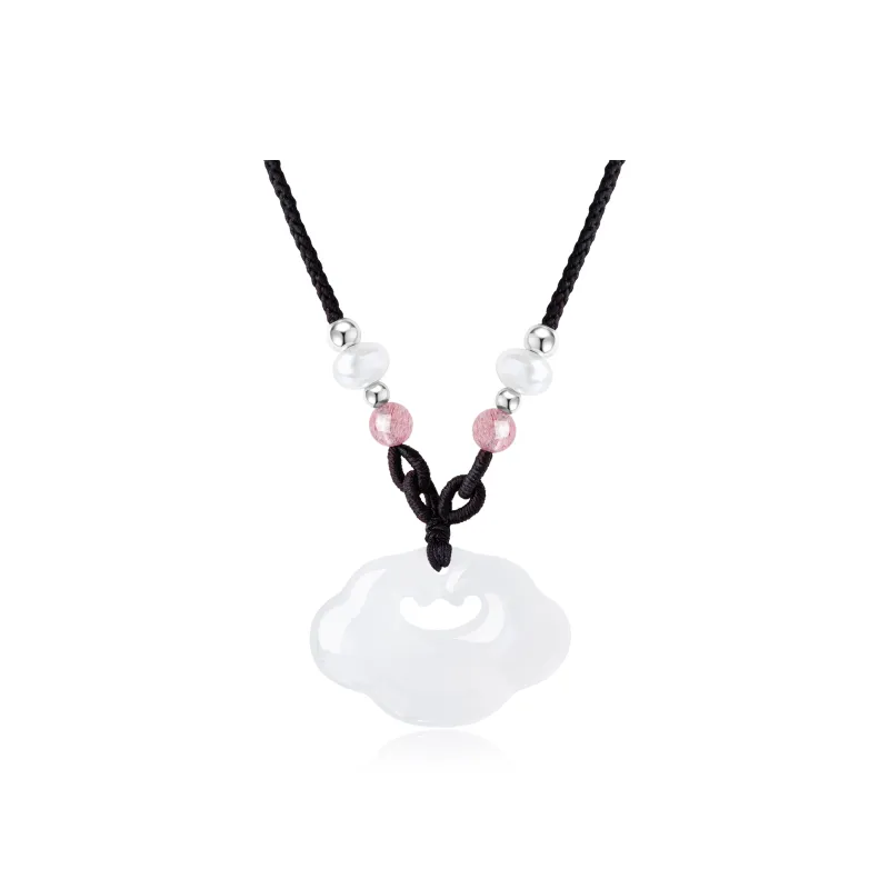 Lao Feng Xiang Agate Necklaces Women's-0