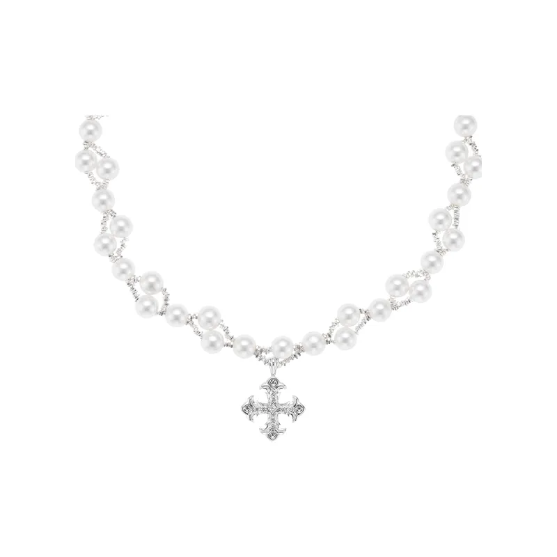 NothingButMini Pearl Necklaces Unisex-1