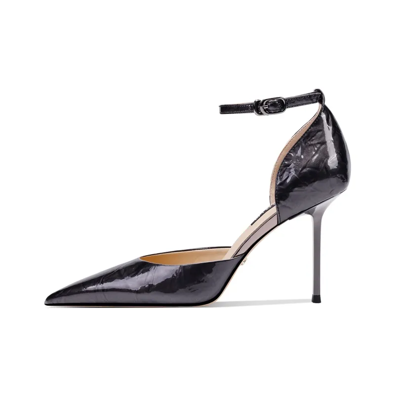 Shesrim Slim Heel High Heels Women's Silver-3