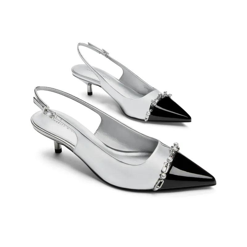 CHARLES&KEITH Slim Heel High Heels 5.3cm Women's-8
