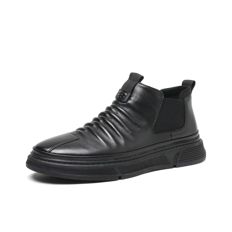 TRUMPPIPE Ankle Boots Men's Black-1