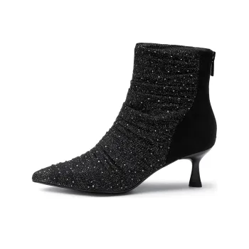 Joypeace Mysterious Veil Ankle Boots Women's Black