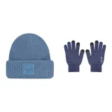 Blue Hood+Navy Blue Glove